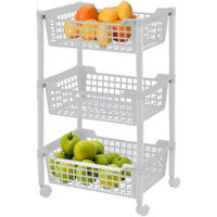 Etajeră Artex 13.15.03 Etajera cu roti 3 rafturi plastic