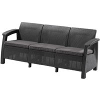 Садовая мебель Keter Corfu II Love Seat Max Graphite/Coolgray (258975)
