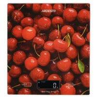 Весы кухонные Ardesto SCK-893CHERRY, 5кг, стекло, многоцветный