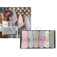 Домашний текстиль Promstore 39451 Liva Набор полотенец 6шт 50x90cm NH Liva х/б ручная вышивка