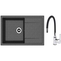 Мойка кухонная со смесителем Dr.Gans Tehno 860 + SanDonna F 9995 negru