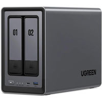 Dispozitiv stocare rețea NAS Ugreen 25369 Network Attached Storage DXP2800 2-Bay (Diskless) EU, Black