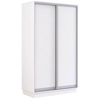 Dulap Mobildor-Lux Fox uși glisante din PAL 100x60x210H cm (100x60x210H cm) Alb