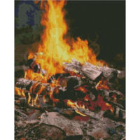 Картина по номерам Strateg FA0023 Алмазная мозаика Полум'я