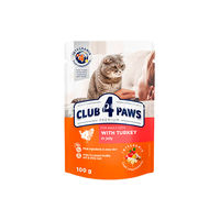 Club 4 Paws  Premium Curcan în jeleu 100 gr