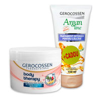Gerocossen Body Therapy gel contra cramp.musc.250ml + Gerocossen Argan trat.intensiv pentru calcaie cu ulei de argan 150ml CADOU