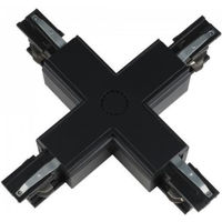 Аксессуар для освещения LED Market Track Line Conector 4x90°, 4 wires, X Type, H-04, Black