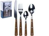 Set de tacimuri EH 16buc, inox, maner din plastic