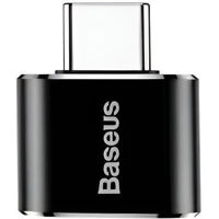 Переходник для IT Baseus CATOTG-01, Mini USB Female to Type-C Male Converter, Black