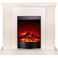 Șemineu electric ArtFlame Rock & Corsica, 903x980x300 mm, Alb