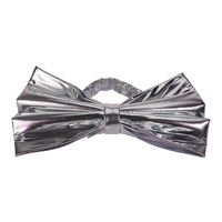 Decor de Crăciun și Anul Nou Promstore 56464 Fundita decorativa pentru scaun 50x7.5x34сm, stofa brocart argintie