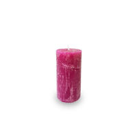 Декор Promstore 46115 Zniczplast Свеча пеньковая Decor 12x6cm, 38час, Hand made, фуксия