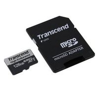 128GB MicroSD (Class 10) UHS-I (U1),+SD adapter, Transcend 
