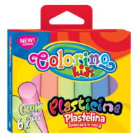 Plasticină fluorescentă 6 cul 100 gm Colorino