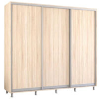 Dulap Mobildor-Lux Aron uși glisante din PAL (240x60x200H cm) Sonoma