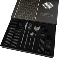 Набор столовых приборов miscellaneous Product Polished Cutlery Graphite 24pcs