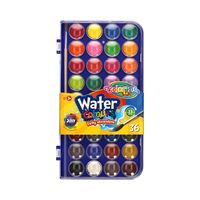Акварельные краски 36 цв +кисточка Colorino