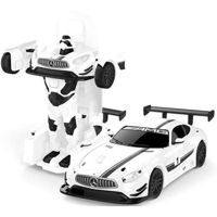 Игрушка Rastar 62310 Die cast 1:32 Mercedes-Benz GT3 Transformable car, alba, 61365