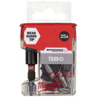 Набор головок, бит, насадок Milwaukee 4932479858 Set capete de insurubat + prelungitor TicTac TX25 25mm(26 buc)