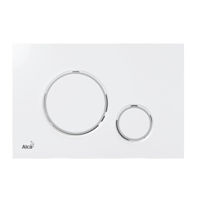 Кнопка смыва Alcaplast M770 механическое пластик белый глянец/мат