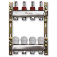 Аксессуар для систем отопления Innofloor Set Distribuitor inox INNOFLOW 1" 10C cu debitmetre INFLW-10