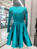 Rochie satin velvet izumrud
