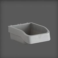 Ящик из пластика для аксессуаров 110x146x57 мм, серый