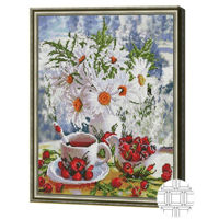 Tablou pe numere Art Gallery QB205779 Mozaic cu diamante patrate 40x50cm Buchetel de la tara