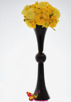 Vaza inalta pentru nunta  negru H 60 cm