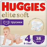 Chiloței Huggies Elite Soft 4 (9-14 kg) 38 buc