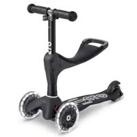 Самокат Micro MMD168 Mini 3in1 Deluxe ECO LED Black