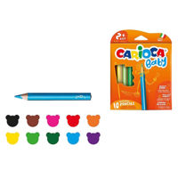 Набор для творчества Promstore 53243 Детские цветные карандаши 10 шт для детей 2+