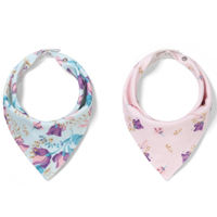 Bavețică BabyOno 0879/16 Barbite cu doua straturi (2buc) 0+ FLORAL