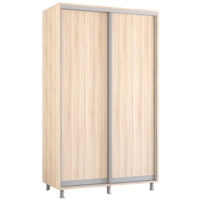 Dulap Mobildor-Lux Aron-S uși glisante din PAL (140x60x200H cm) Sonoma