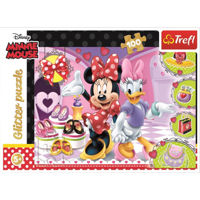 Головоломка Trefl 14820 Puzzles - 100 Glitter - Minnie and trinkets / Disney Minnie