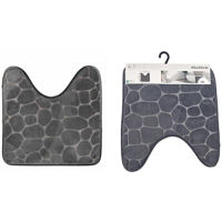 Аксессуар для туалета Tendance 55730 Covoras WC 45x50cm cu memorie, microfibra, gri inchis