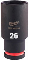 Набор головок, бит, насадок Milwaukee 4932480344 Торцевой ключ Shockwave 1/2 26 мм