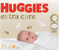 Scutece Huggies  Extra Care 1 (2-5 kg) 84 buc