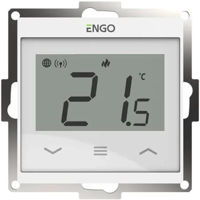 Термостат ENGO Controls E55-W, 55x55(încastrat în perete), programabil, prin Wi-Fi, white
