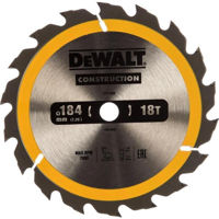 Диск отрезной DeWalt DT1938 Дисковая пила 184x16 мм 18 зубьев