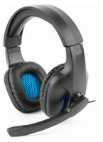 GMB Gaming Headset GHS-04, 40mm driver, 20-20000Hz, 32 Ohm, 95 db, 0.250g, 3.5mm, Black/Blue