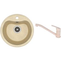 Chiuvetă bucătărie cu bateria Dr.Gans Dora + SanDonna F 1066 bej