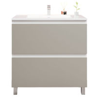 Шкаф под умывальник Bayro Wings под столешницу/умывальник Allegro 1000 light grey, напольный
