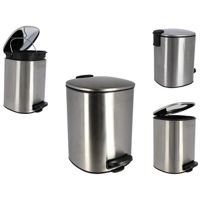 Урна для мусора Tendance 55710 cu pedala 5l, metal, gri