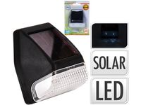 Felinar pe baterie solara de perete 2LED, 7X6cm, negru