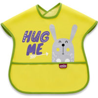 Bavețică BabyJem 029 Baveta cu buzunar Poly Large Bib Galben