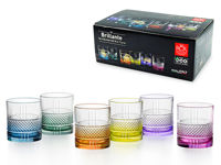 Set pahare Brilliante 6buc, 340ml, colorate