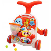 Ходунок Huanger HE0829 Premergator pentru copii, rosie, cu lunmina si sunet 522045