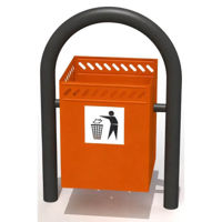 Accesoriu pentru teren de joacă Copfer PTP052 Cos de gunoi (se betonează in pământ)
