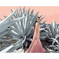 Tablou pe numere Strateg R 9 /11 (GS1322)(55406) Fata linga aloe, 40x50 cm